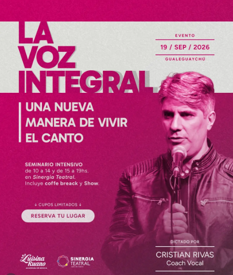 Seminario de canto con Cristian Rivas